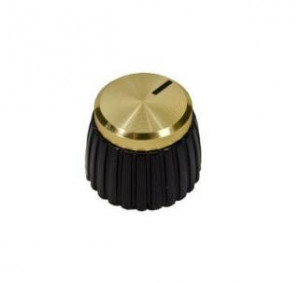 Gałka pot czarna śred 20mm GPCZ20 złota