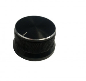 Gałka potencjometru czarna 36mm GCLC36 h=22mm