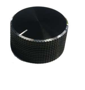 Gałka potencjometru czarna 22mm GCLC22 h=12mm