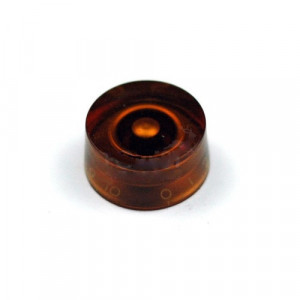 Gałka potencjometru audio 25mm ze skalą 0-10 h=12 bursztynowa GG25