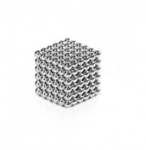 Magnes neodymowy kulka średnica 5mm "NEOCUBE" srebrny