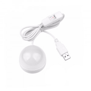 Lampka USB 5W z włącznikiem biała zimna
