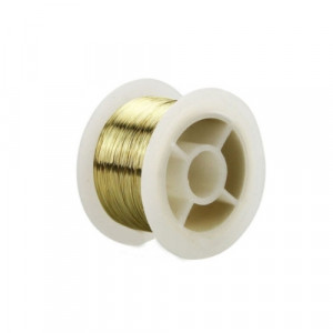 Drut molibdenowy 0.06mm pozłacany 100m