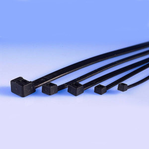 Opaska kablowa 2.5x160mm czarna opak=100 szt