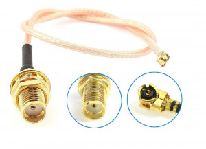 Adapter U.FL (IPEX) - SMA żeńskie 10cm