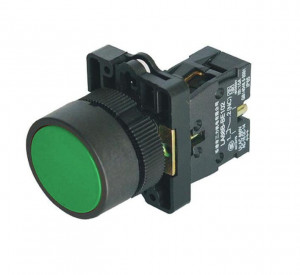 Przycisk XB2 EA31 monostabilny okrągły 3A/240V zielony (NO)