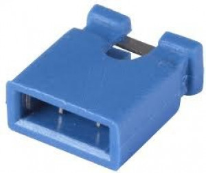 Zworka/jumper niebieski otwarty R=2.54mm h=6mm opak=100 szt