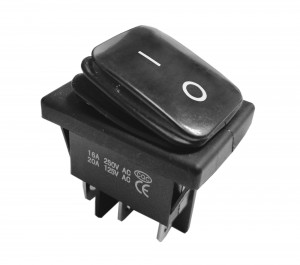KCD4-B 16A 250V podwójny ON-ON IP65 czarny