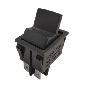 Wyłącznik hebelkowy ON-OFF podwójny 15A/250V czarny