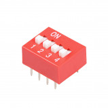 DIP Switch x4 Czerwony l=41szt