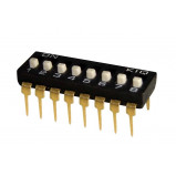 DIP Switch IC x8 Czarny l=22szt