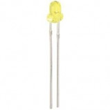 Dioda LED 3mm Żółta, migająca matowa opak=100 szt
