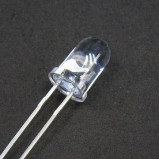 Dioda LED 5mm Żółta, migająca clear opak=100 szt