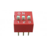 DIP Switch x3 Czerwony l=53szt