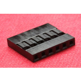 Obudowa złącza czarna 1x6PIN r.2.54mm opak=100 szt