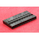 Obudowa złącza czarna 1x10PIN r.2.54mm opak=100 szt