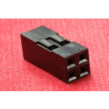 Obudowa złącza czarna 2x2PIN r.2.54mm opak=100 szt