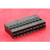 Obudowa złącza czarna 2x10PIN r.2.54mm opak=100 szt