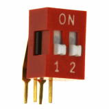 DIP Switch kątowy x2 Czerwony l=86szt