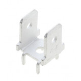 Konektor samochodowy męski podwójny 6.3mm prosty do PCB opak=100 szt