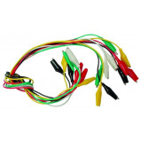 Komplet 10szt przewodów z krokodylkami 44mm B