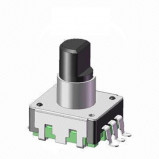 Enkoder 24 impulsy l=14mm z przyciskiem EC12 SMD