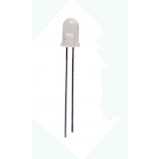 Dioda LED 5mm Biała ciepła, matowa opak=100 szt