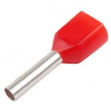 Końcówka rurkowa izolowana podwójna 4.0/12mm opak=100 szt
