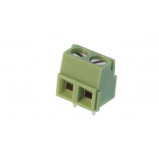 AK 5.00mm h=17mm 2pin (-) zielone opak=100 szt