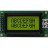 Wyświetlacz.LCD 2x8 58x32mm białe podświetlenie