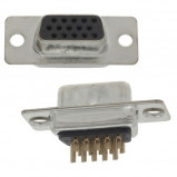 Gniazdo D-SUB 15/3 pin lutowane na kabel opak=100 szt