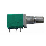 Potencjometr obrotowy 9x11 2x 50K Ohm B (liniowy) z wyłącznikiem l=15mm