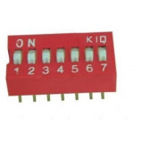 DIP Switch x7 Czerwony l=24szt