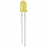 Dioda LED 5mm Żółta 12V, matowa opak=100 szt