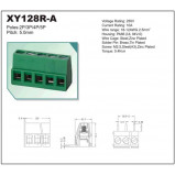 AK 5.00mm h=14mm 2pin kątowe zielone opak=100 szt