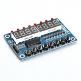 Moduł wyśw LED + diody + switch TM1638 