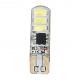 Żarówka LED 12V T10 1.2W IP65 Czerwona z funkcją migania