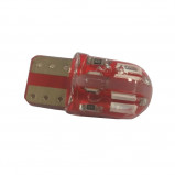 Żarówka LED 12V T10 1.5W IP65 Czerwona