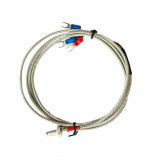Sonda PT100 3 przewody 0~450°C wkręcana M6, przewód 3m w metalowym pancerzu