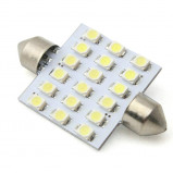 Żarówka LED 12V C5W 1.0W Biała 25x39mm