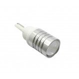 Żarówka LED 12V T10 1 W Żółta z soczewką