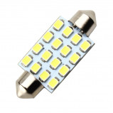 Żarówka LED 12V C5W 0.7W Biała 16x41mm