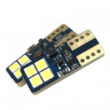 Żarówka LED 12V T10 1.9W płaska Niebieska