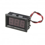 Panelowy woltomierz LED zakres 5V - 99V DC czerwony V27D