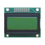 Wyświetlacz.LCD 2x8 46.5x38.5mm białe podświetlenie, niebieskie znaki