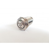 Kontrolka metalowa LED 22mm 12V DC z buzzerem