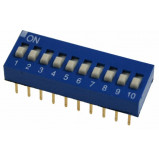 DIP Switch x10 Czerwony l=17szt