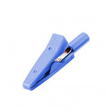 Krokodylek izolowany niebieski l=41.5mm z gniazdem 2mm