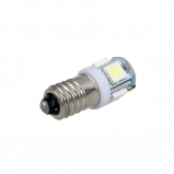 Żarówka wkręcana LED E10 12V biała 5 led