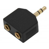 Rozgałęźnik jack 3.5mm wtyk - 2x gniazdo